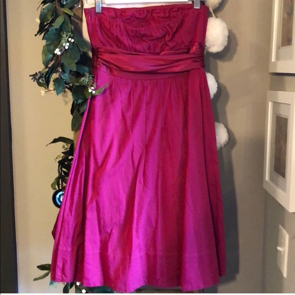 The Limited Strapless Fuchsia Dress - Picture 3 of 5